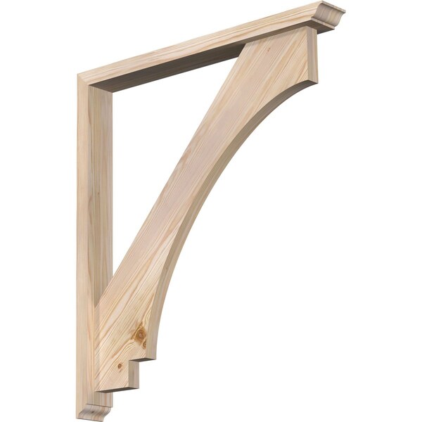 Ekena Millwork Imperial Traditional Smooth Bracket w/ Offset Brace, Douglas Fir, 3 1/2"W x 30"D x 34"H BKT0402X30X34IMP01SDF - main